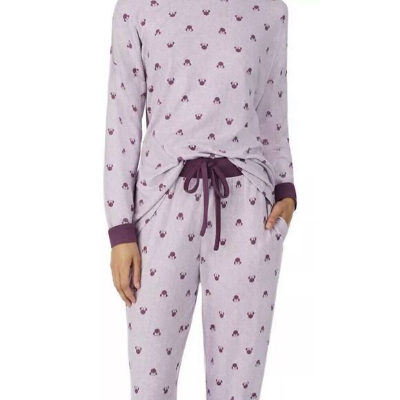 Disney Minnie Mouse Women's Cozy 2-Piece Pajama Set. XXLarge. Purple. NWT. 13 - Picture 3 of 8